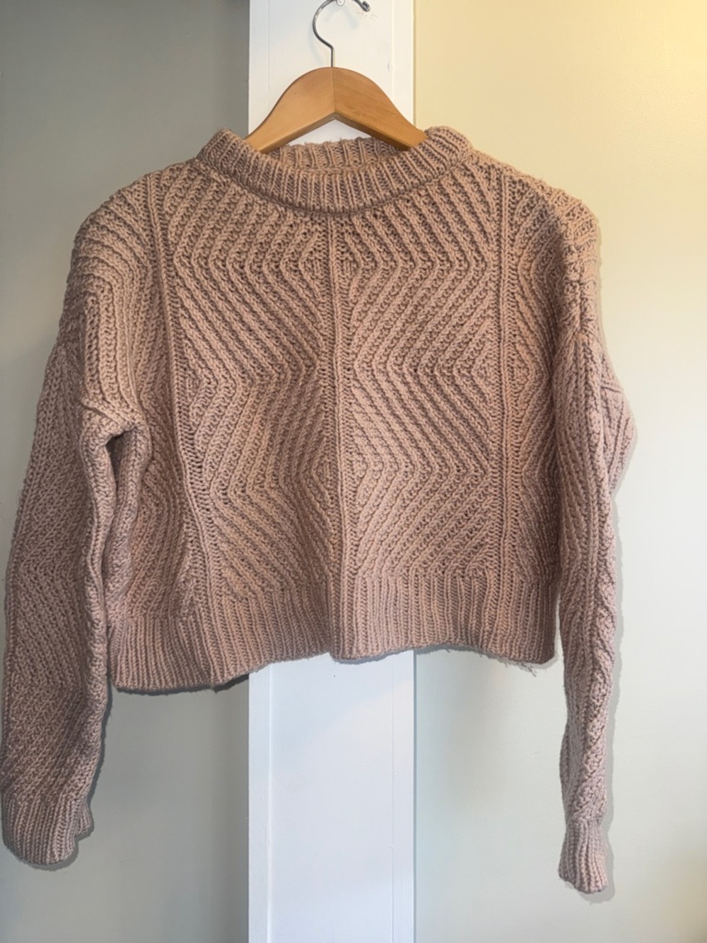 Micaela Greg Bevel Sweater - Wool - Blush - S - Picture 4 of 9